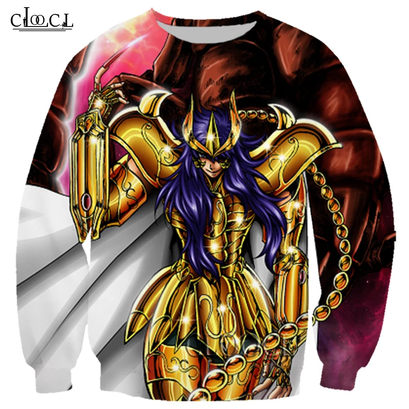 

HX 2021 Newest 3D Print Anime The Knights of The Zodiac Saint Seiya Men Women Harajuku Sweatshirt Unisex Casual Pullover Tops