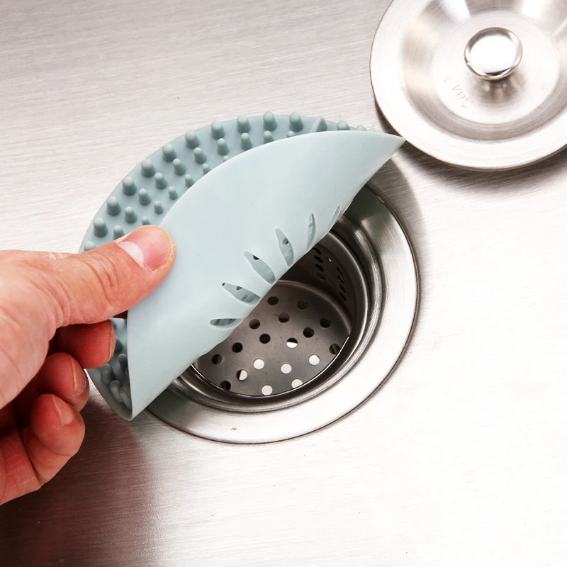 

Sink Sewer Fiter Floor Drain Shower Drain Silicone Water Hair Stopper Bath Catcher Filter Shower Bathroom Accessories Strainer