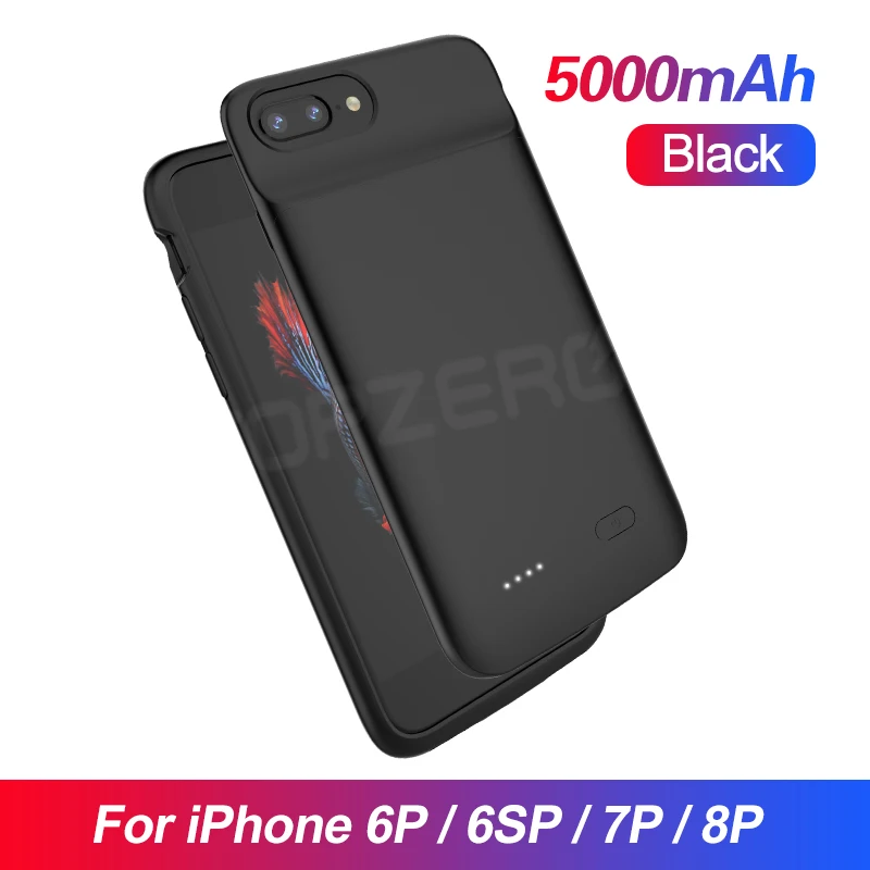 For 6P 7P 8P Зарядное устройство чехол для iPhone 5 5S SE 6 6S 7 8 Plus X XS XR XS MAX 11 Pro MAX Универсальное портативное зарядное устройство чехол - Цвет: For 6P 7P 8P