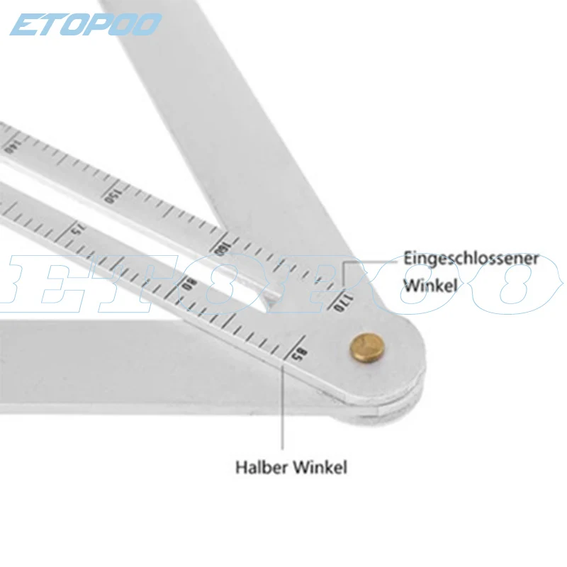 380 мм диагональная линейка из алюминиевого сплава транспортир вращающаяся