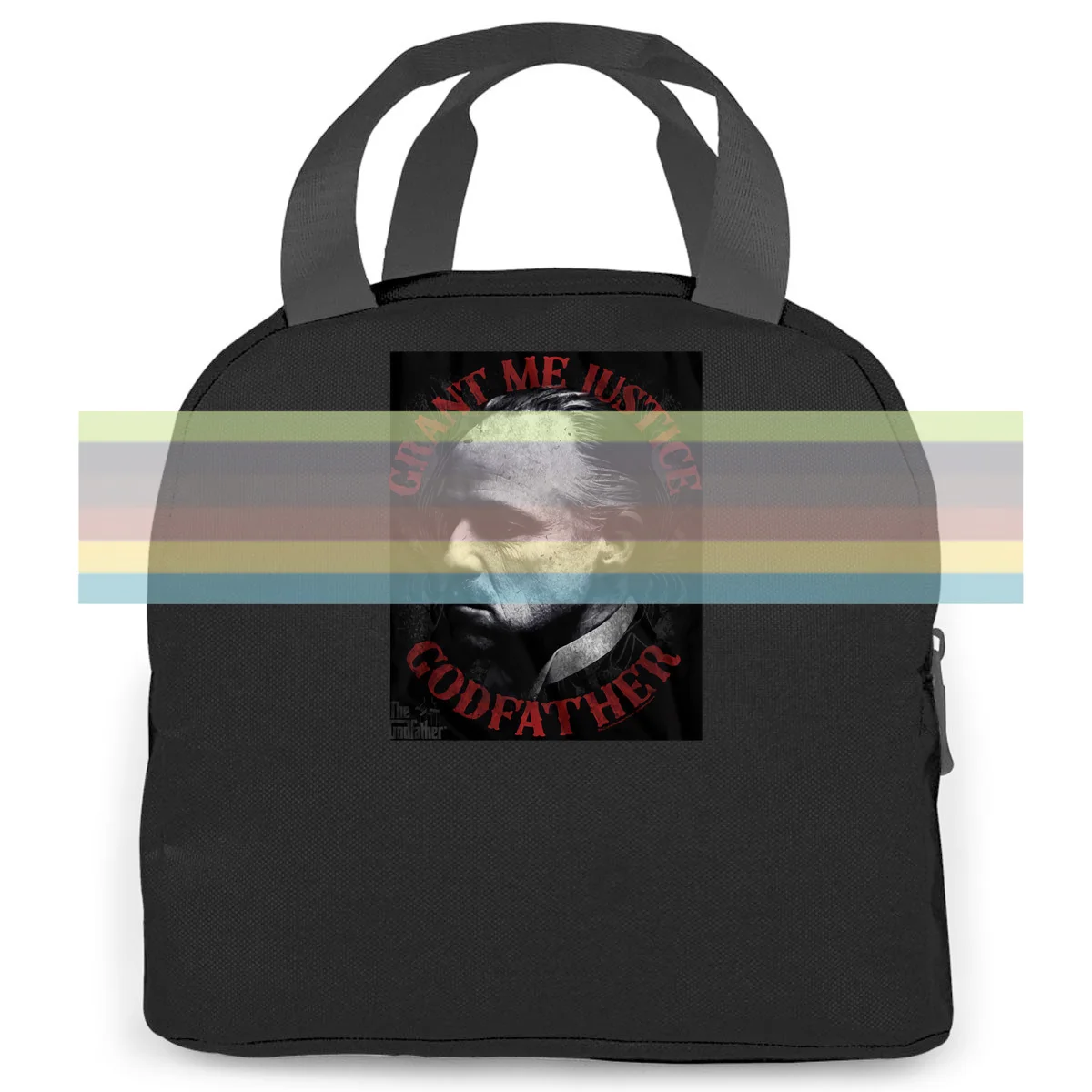 

THE GODFATHER JUSTICE BLACK adult Style Swag women men Portable insulated lunch bag adult student