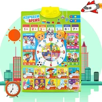 russian time learning machine electronic kids russian alphabet music toys educational chart early language sound poster children