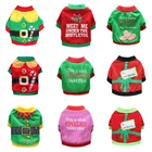 Рождественская теплая одежда для домашних питомцев, милое пальто с принтом для домашних животных, Женская куртка для щенков, пуловер для французского бульдога, одежда для собак