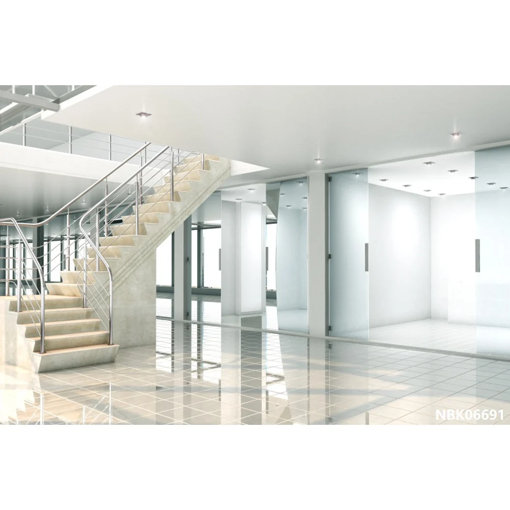 Laeacco Palace Interior Stairs Lamp Pillar Decoration Photography Backgrounds Customized Photographic Backdrops For Photo Studio - Цвет: NBK06691