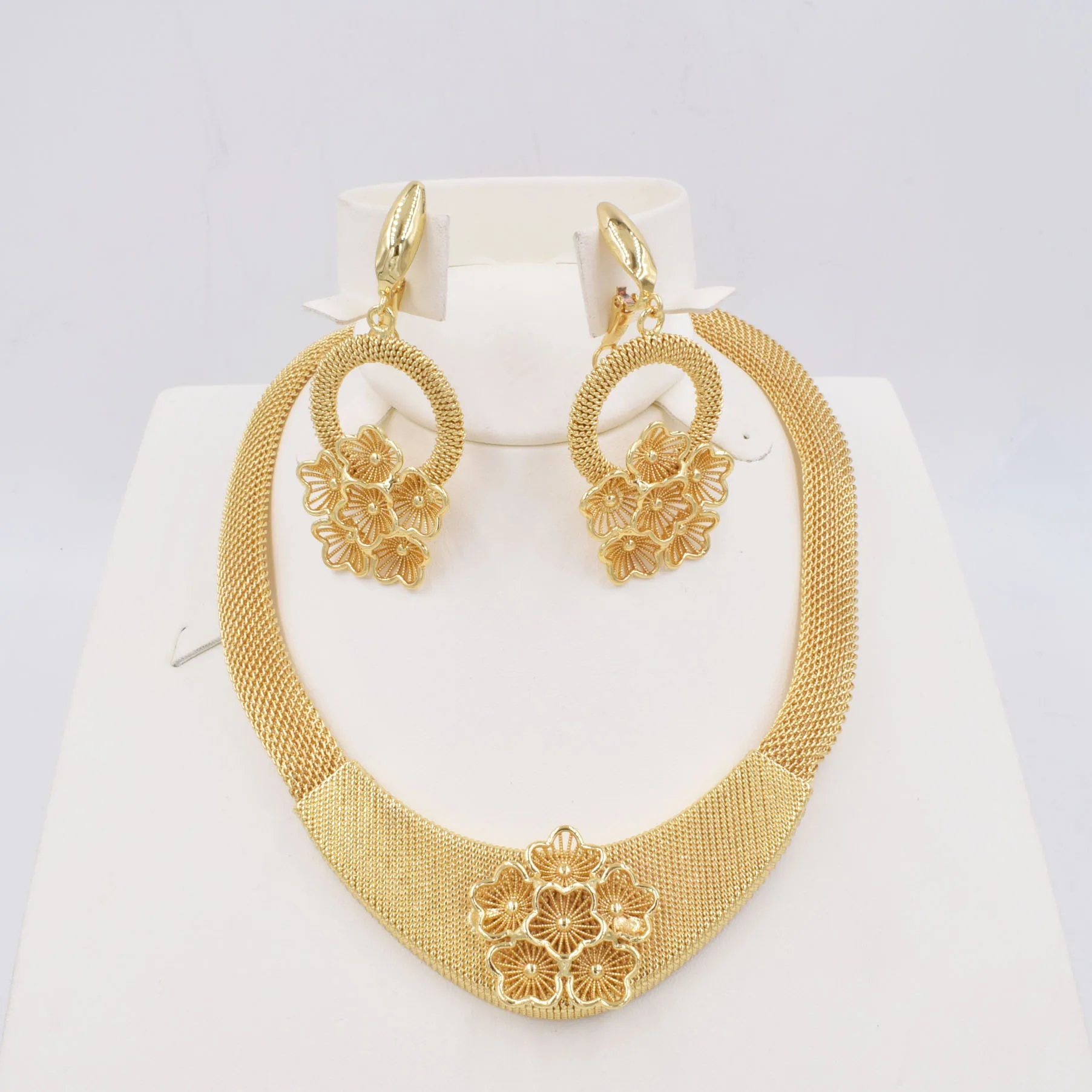 Высококачественные ювелирные изделия из Дубая золотого цвета искусственные