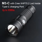 Мощная Вспышка Convoy M3-C, светодиодный драйвер Cree XHP70.2, боковой фонарь 26650 люмен, лампа для кемпинга и охоты