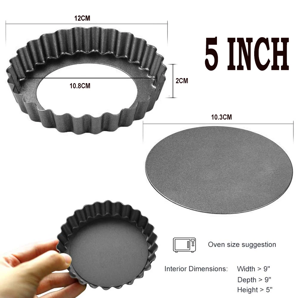 6 шт./компл. мини яйцо противни для пирога пиццы с антипригарным покрытием