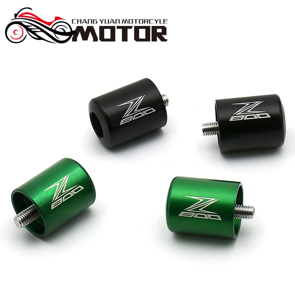 Для KAWASAKI Z800 Z 800 2013 2018 de la motocicleta CNC apretones manillar Bar termina tapa deslizante|Руль велосипеда| |