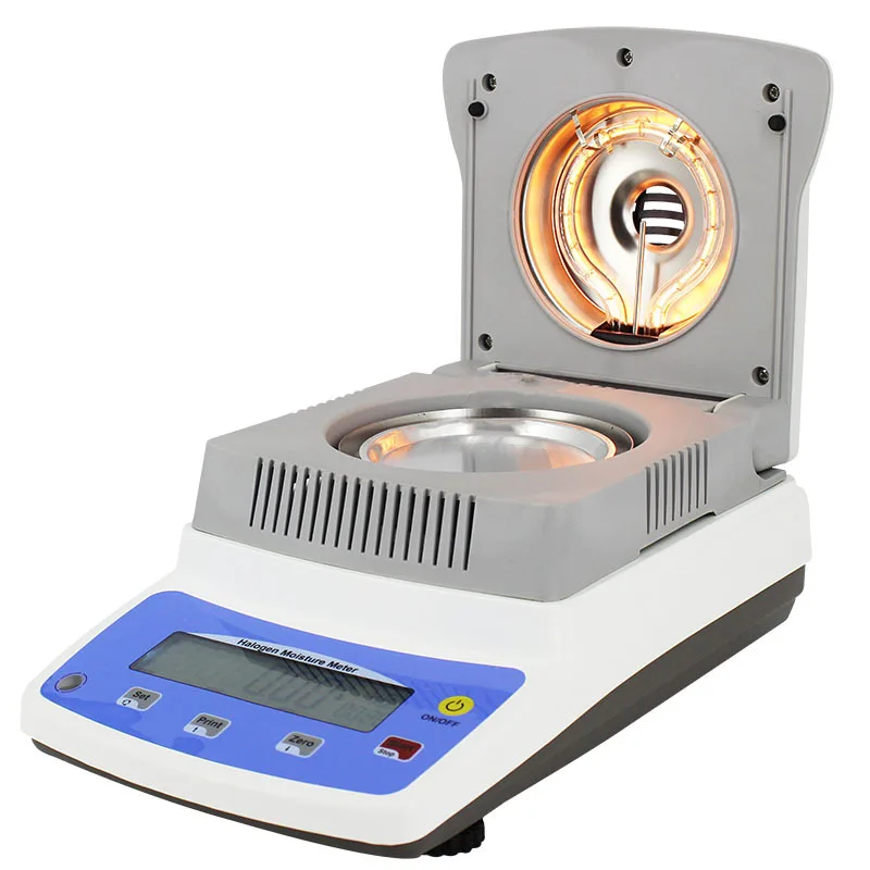 

Automatic Quick Moisture Analyzer Grain Moisture Detector Halogen Moisture Tester 120g/0.005g 0.05%