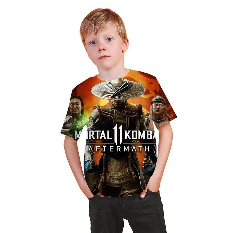 

Mortal Kombat Game 3D Print Kids T-shirt Fashion Fighting Streetwear child Sport Casual T Shirt Hip Hop Clothing Boys Tshirt Top