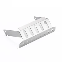 stainless steel chassis armor front protector plate for mn d90 d99 mn99s 112 rc car upgrade parts