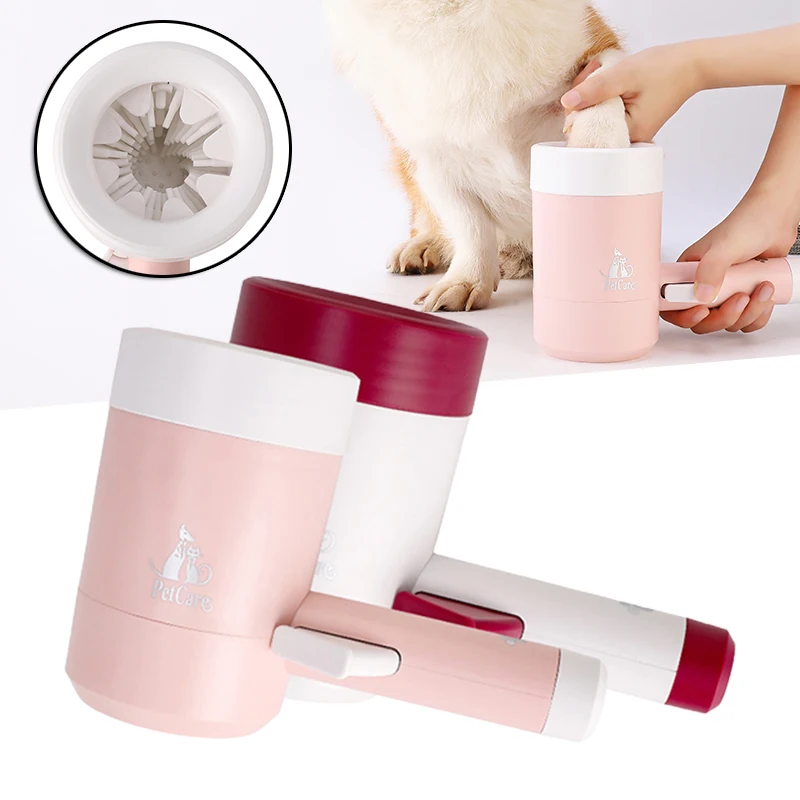 

Portable Dog Paw Cleaner Soft Silicone Pet Feet Cleaner Bristles Groomings Supplies For Pet can CSV