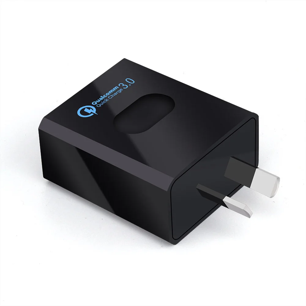 AU Быстрое зарядное устройство FDGAO 3,0 USB QC3.0 для быстрой зарядки iPhone XS XR X 8 samsung S9 Xiaomi Wall для путешествий, походная Зарядка для телефона - Цвет: AU