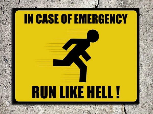 

Safety Humour Decorative Warning Funny Run Like Hell Retro Metal Tin Sign Poster Home Garage Plate Cafe Pub Motel Art Wall Decor