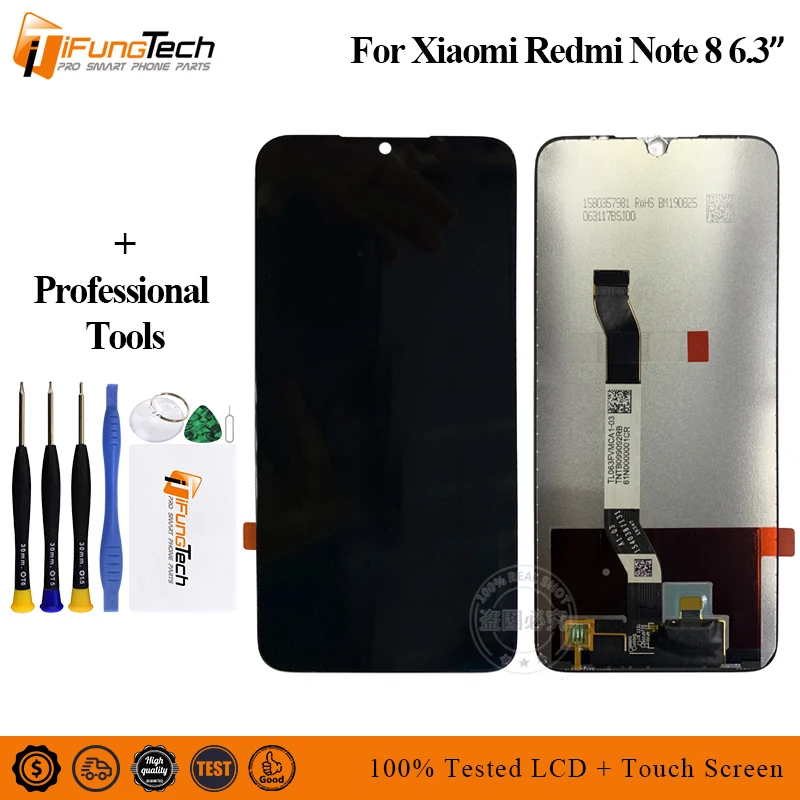 Оригинальный ЖК-дисплей для Xiaomi Redmi Note 8 сенсорный экран дигитайзер запасные