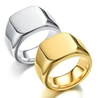 2021 мужские кольца в байкерском стиле, широкие квадратные перстни, модные брендовые ювелирные изделия на день рождения