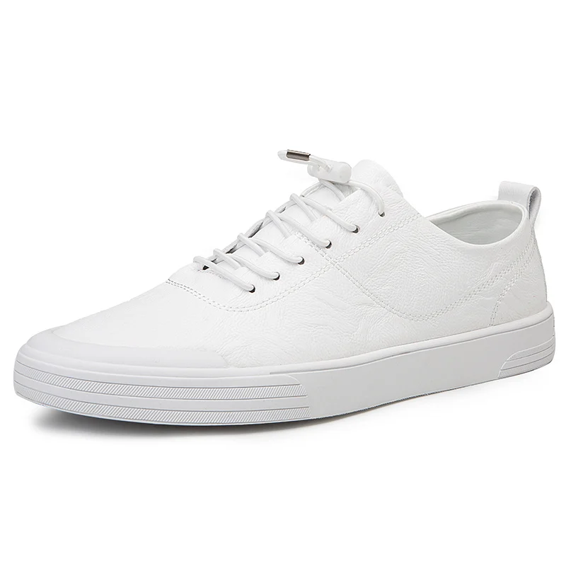 Кроссовки мужские кожаные летние дышащие белые | Обувь