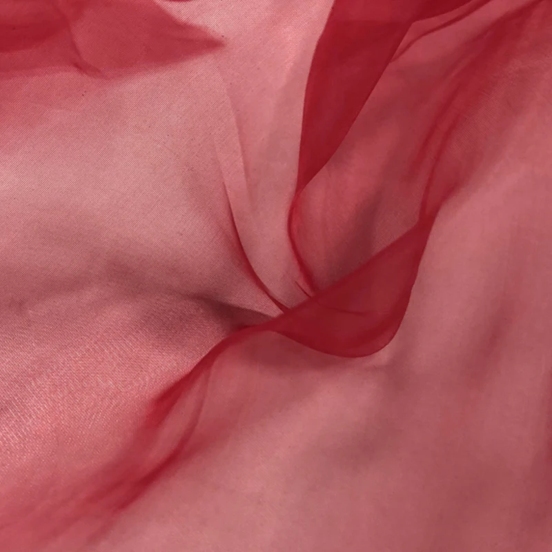 1 м * 5 Ширина персик Цвет прозрачная &quotсделай сам&quot из органзы украшение для