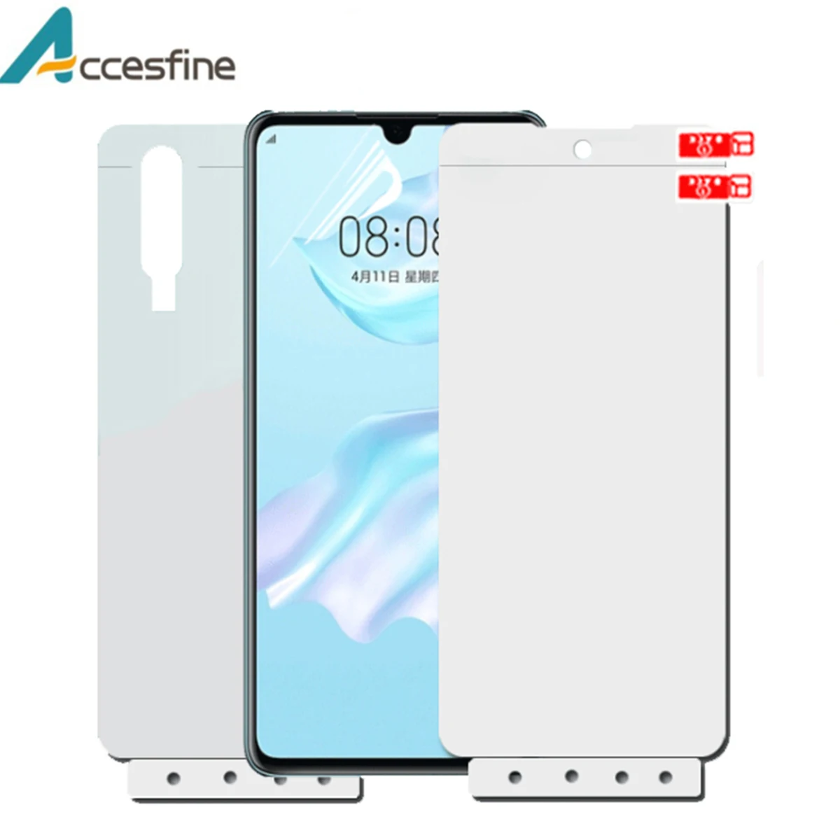 Гидрогелевая пленка 9D для экрана и задней панели Huawei P30, P20, P40, Mate 10, 20 Pro Lite, Mate 20, X, полное покрытие, мягкая защитная гелевая