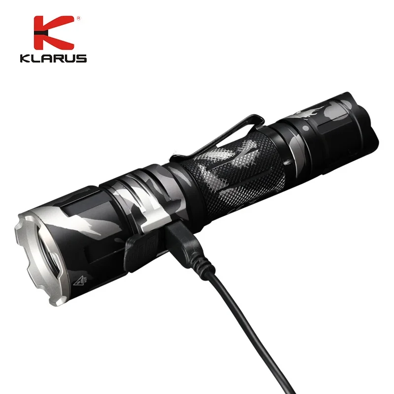 Klarus XT11GT USB Перезаряжаемый фонарик CREE XPH35 2000 люмен светодиодный фонарик с 18650 батареей(городской камуфляж