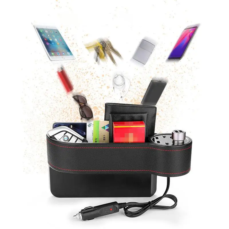 Adeeing автомобильное кресло зазор ящик для хранения из искусственной кожи чехол