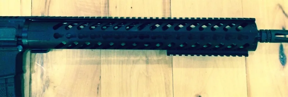 Векторная оптика AR15 M4 M16 KeyMod Тактический 16,5 дюймов цельный свободный поплавок кронштейн с съемными направляющими черный