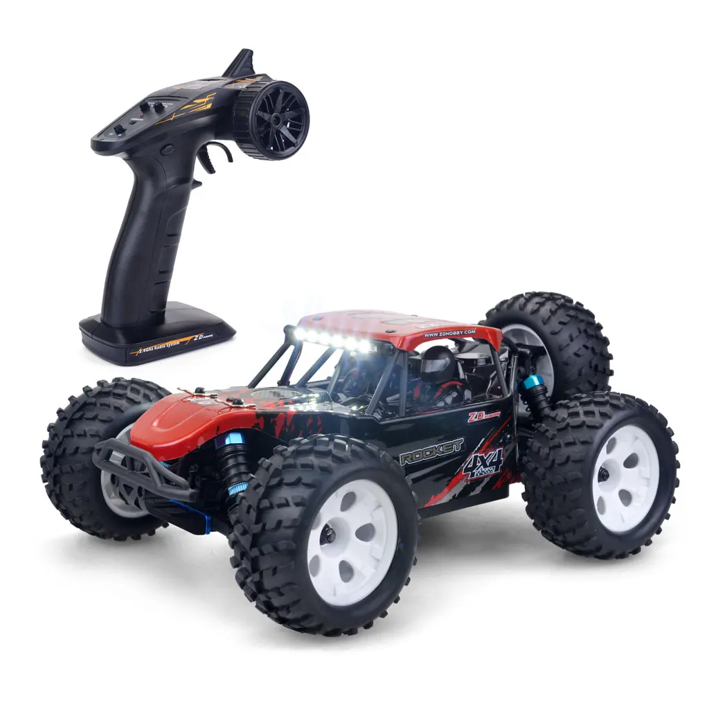 

ZD Racing ROCKET DTK-16 1/16 4WD RC Car 45km/h High Speed Off-Road Vehicle Drift Brushed Electric Desert Truck RTR Model for kid