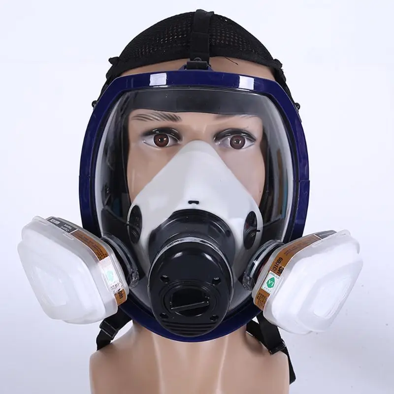 

Facepiece Respirator Kits 6800 Full Face Mask For Painting Spraying Gas Pesticide Chemical Fire Protection
