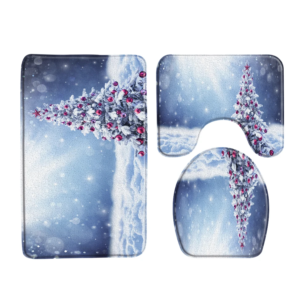 

3 шт., нескользящий коврик для входной двери, в виде рождественской елки