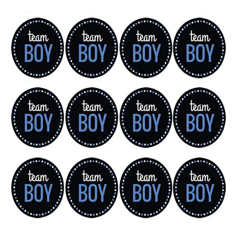 Twins 60 шт Team Boy Girl Baby Shower голосование стикер розовый синий украшения товары для