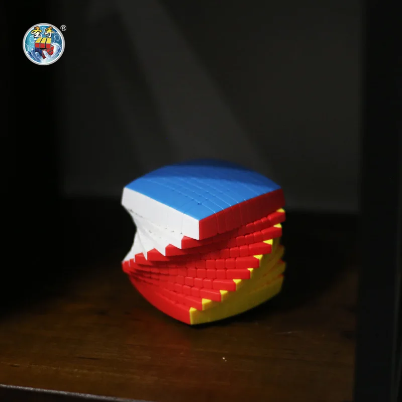 Cubo m&aacute;gico de mano de color, 10x10x10, 85mm, 10 pedidos, color en forma de pan, pegatina-gratis-3