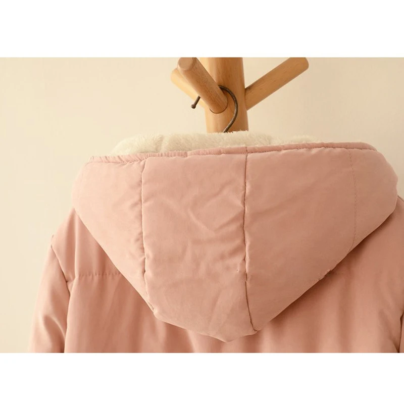 Jacket Women New Women Parkas Autumn Winter Cotton Warm with A Hood Parka Jacket Casual Wool Clothing Outerwear  Winter