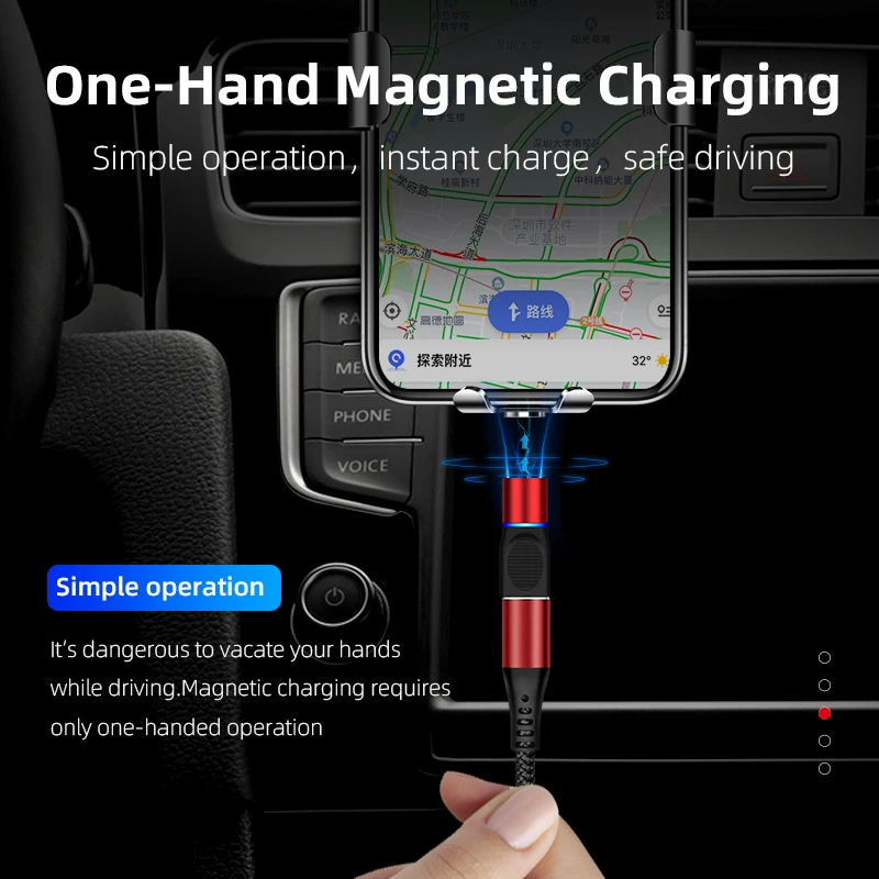 

Magnetic Adapter Type-C Micro USB Lighting Adapter Converter Connector Support Charging Data Transfer for Xiaomi iPhone Samsung