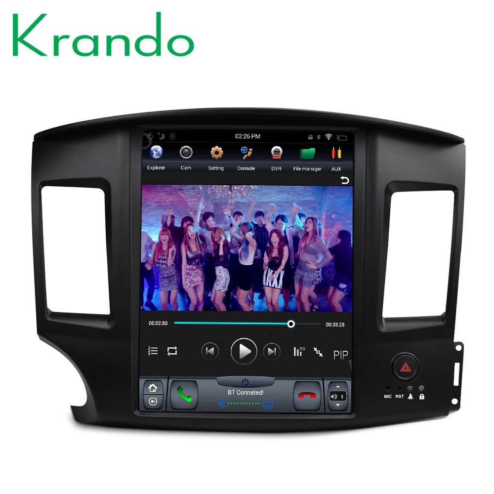 Автомагнитола с вертикальным экраном 9 0 дюйма Android 12 1 gps для Mitsubishi Lancer 2007