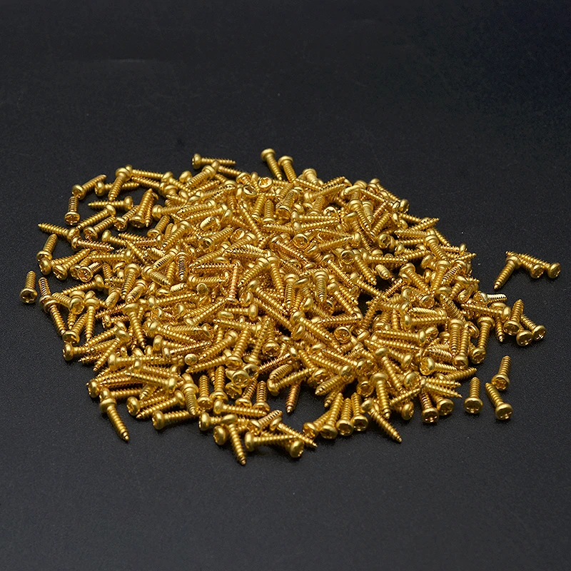 500 шт. винты для гитары 2*10 мм бас-укулеле компьютер тюнинг колпачки винт | Спорт и