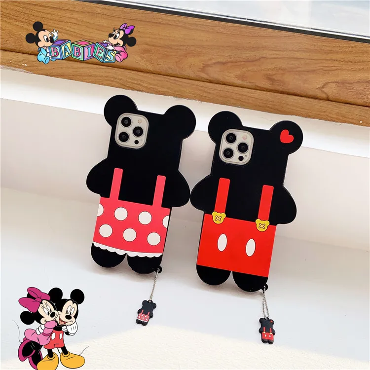 

New 2021 Disney mickey minnie for iPhone 7/8 plus xr xs max 11/12pro max 12mini kawayi coupe cute phone case