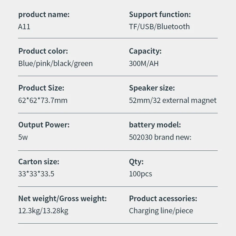 

Mini Bluetooth Speaker TF USB Radio Wireless Portable Bass Stereo Wireless Music Sound Box Subwoofer Loudspeakers For Phone PC