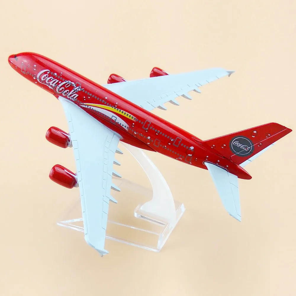 Металлический самолет 16 см модель самолета airairbus 380 A380 со стойкой в подарок|gift|gift