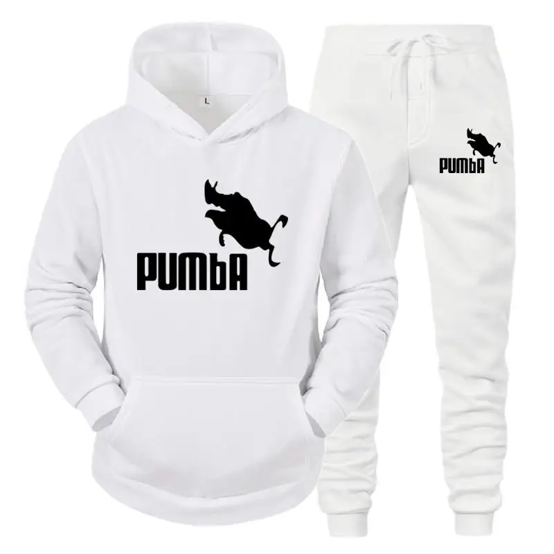 

2020 spring and autumn brand fashion men's two-piece sportswear men's hooded top outdoor sports pants track suit suit