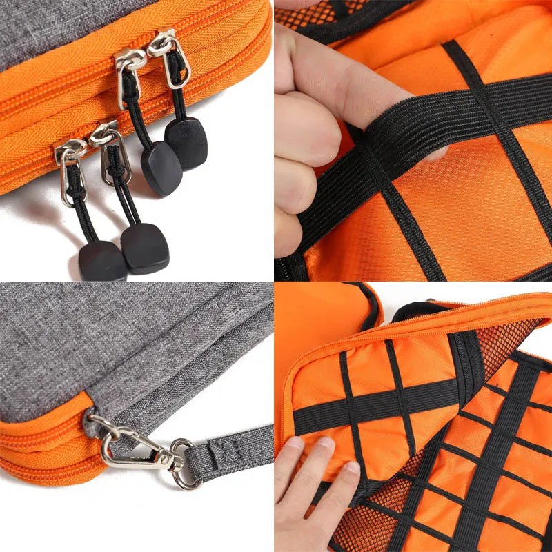 

Multi-function Travel Digital Storage Bag High Grade Nylon 2 Layers Travel Electronic Accessories Organizer Bag,Travel Gadget Ca