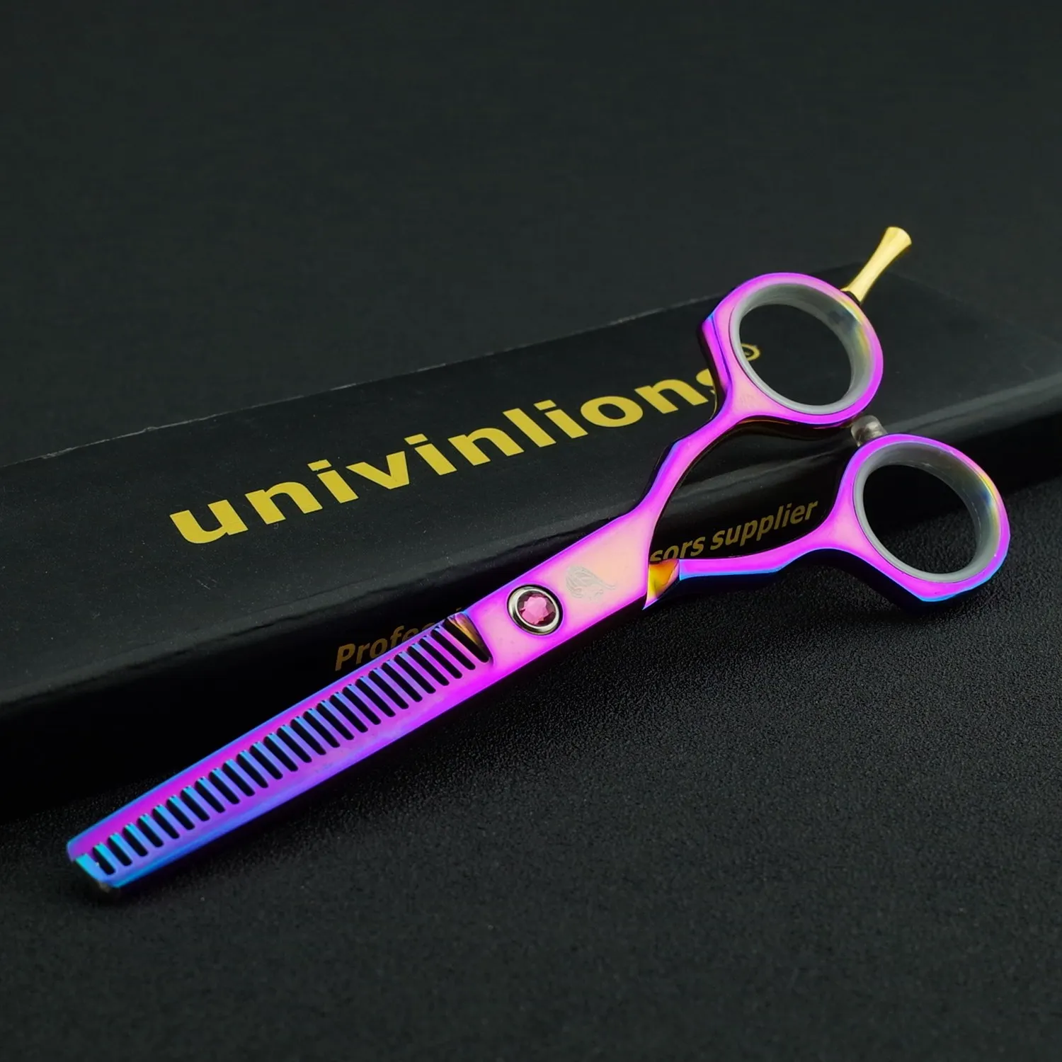 5.5" Rainbow Titanium Hair Scissors Titan Hairdressing Cheap Thinning Haircutter Barber Razor Edge Shears Kit | Красота и