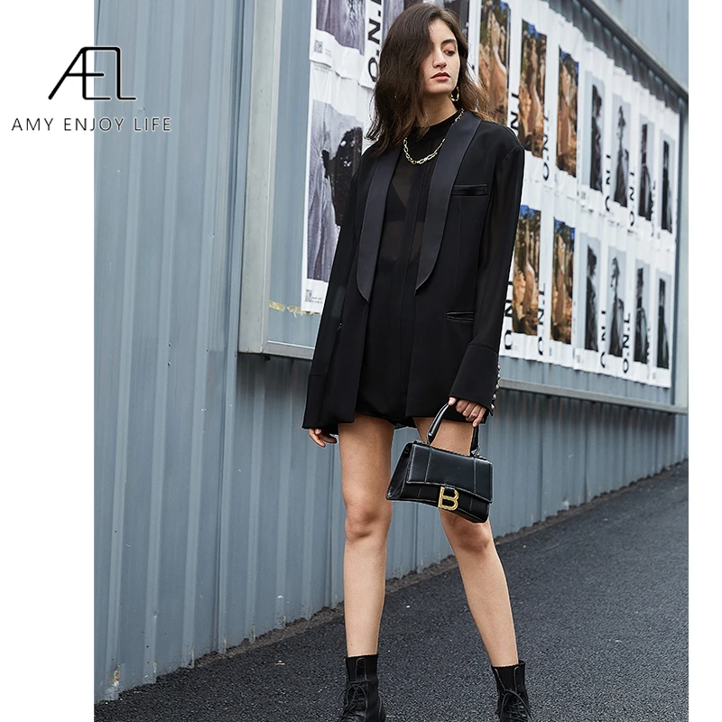 AEL пэчворк шифоновый пиджак женское платье летняя мода имитация двух частей