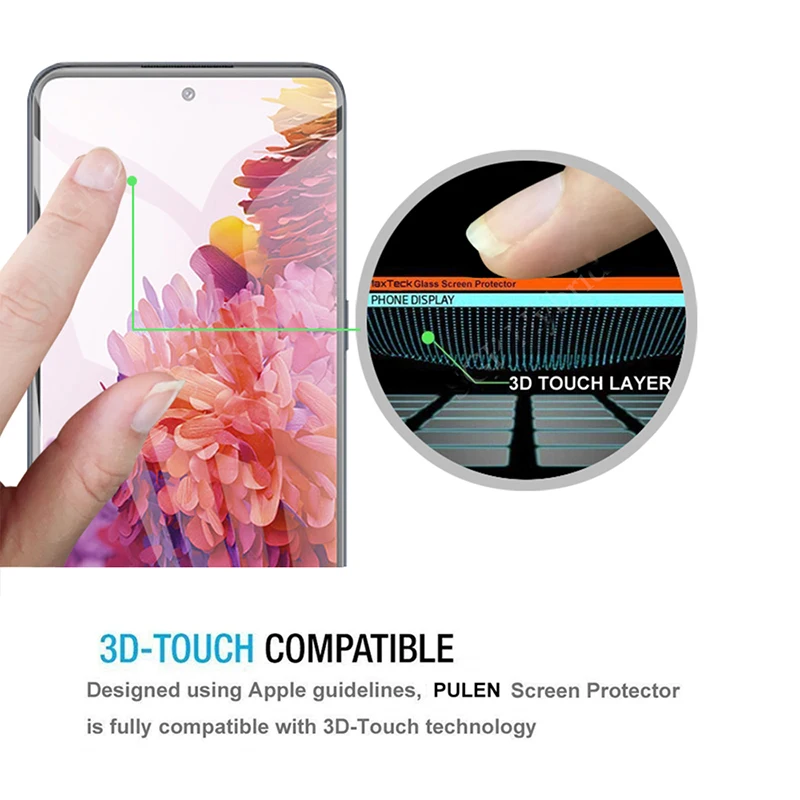 3Pcs For Samsung Galaxy S20FE 4G Tempered Glass Screen Protector For Samsung Galaxy A52S A03 A53 A73 S21 FE 5G Protective Glass