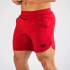 Мужские тренировочные шорты для спортзала, Мужская Спортивная повседневная одежда, быстросохнущие Компрессионные шорты для фитнеса, тренировок, бега, легкой атлетики