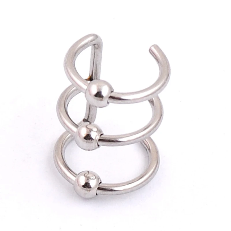 1 шт. женские клипсы для ушной хрящ из нержавеющей стали|Серьги-клипсы| |