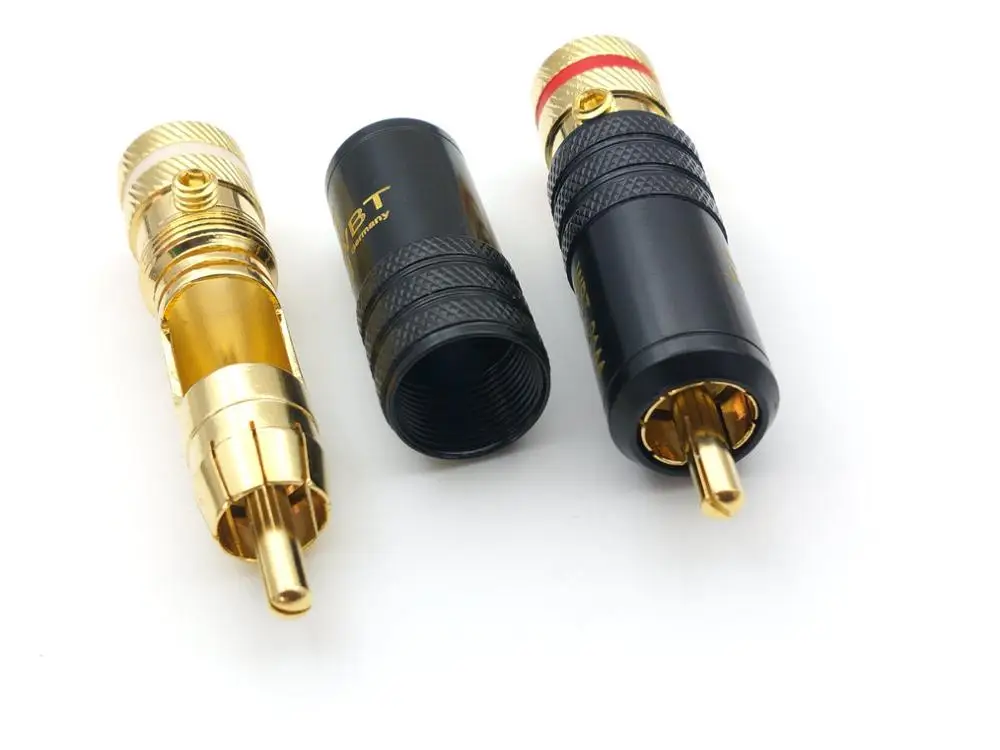 20 шт. высококачественный медный позолоченный адаптер RCA Без припоя|Соединители| |