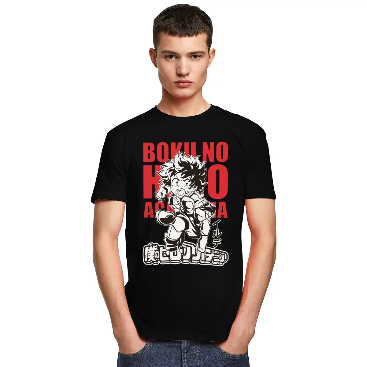 My Hero academic Deku футболка Забавный дизайн Boku No Футболка мужская аниме один для всех