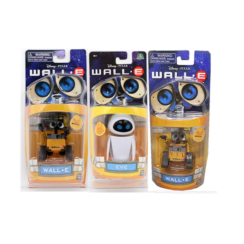 Новое поступление, роботы Wall-E и EVE, экшн-фигурки из ПВХ, коллекционные модели, игрушки, куклы с коробкой