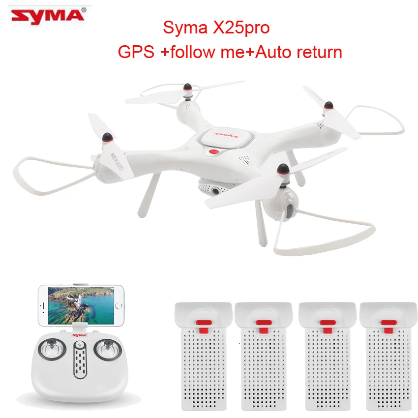 SYMA X25pro GPS Дрон WI FI с видом от первого лица 720P HD Камера или в режиме реального