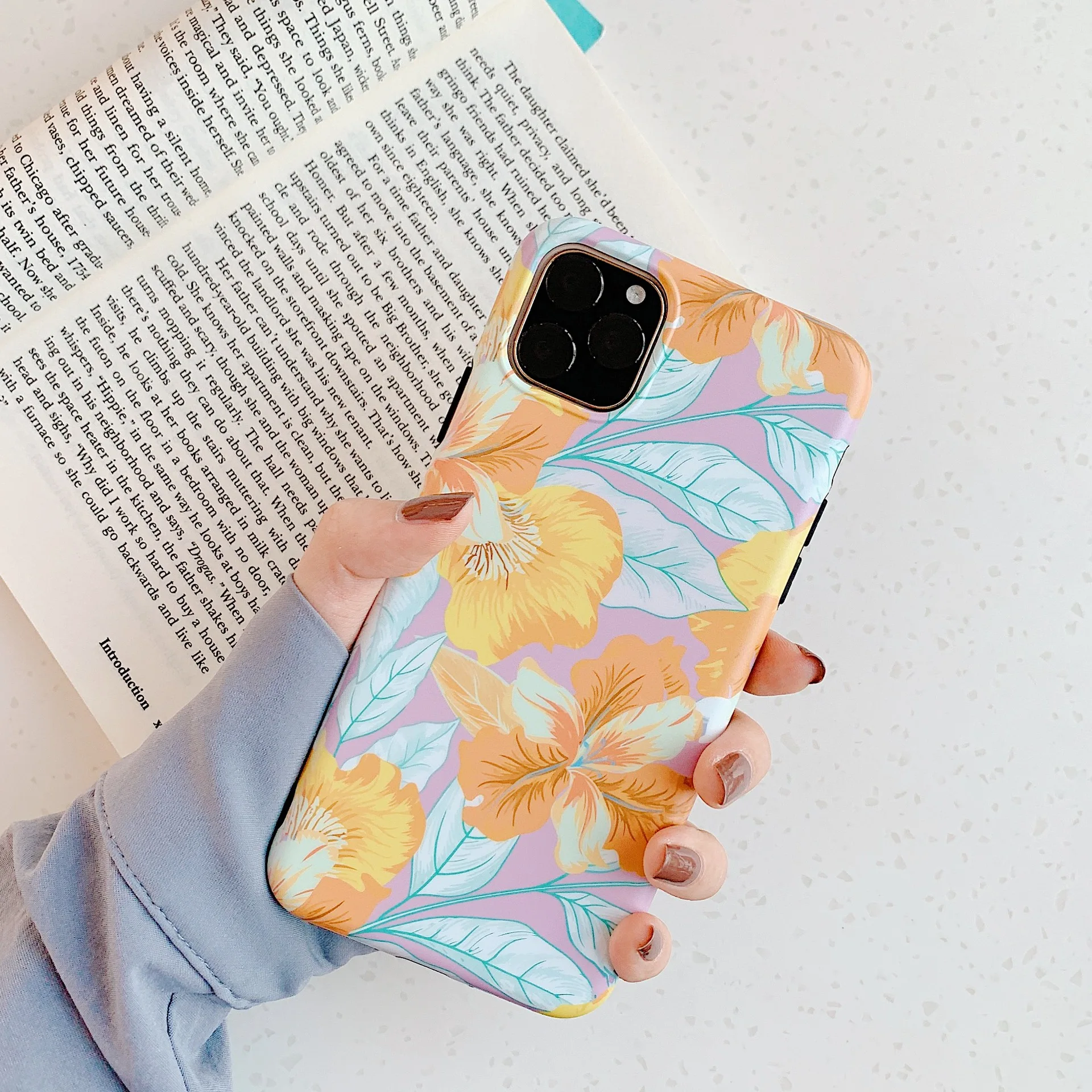Чехол SUYACS для телефона с акварельными цветами и листьями iPhone 11 Pro Max XR XS 6 7 8 Plus X